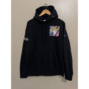 Nike NFL Sideline Los Angeles LA Rams Football Crucial Catch Hoodie Men's L